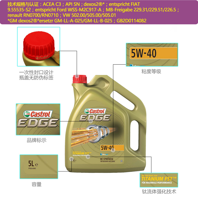 嘉實(shí)多 極護(hù) 全合成機(jī)油 FST 5W-40 C3 5L裝-第4張圖片-鄭州市冠恒貿(mào)易有限公司【官方網(wǎng)站】-車用潤(rùn)滑油服務(wù)專家